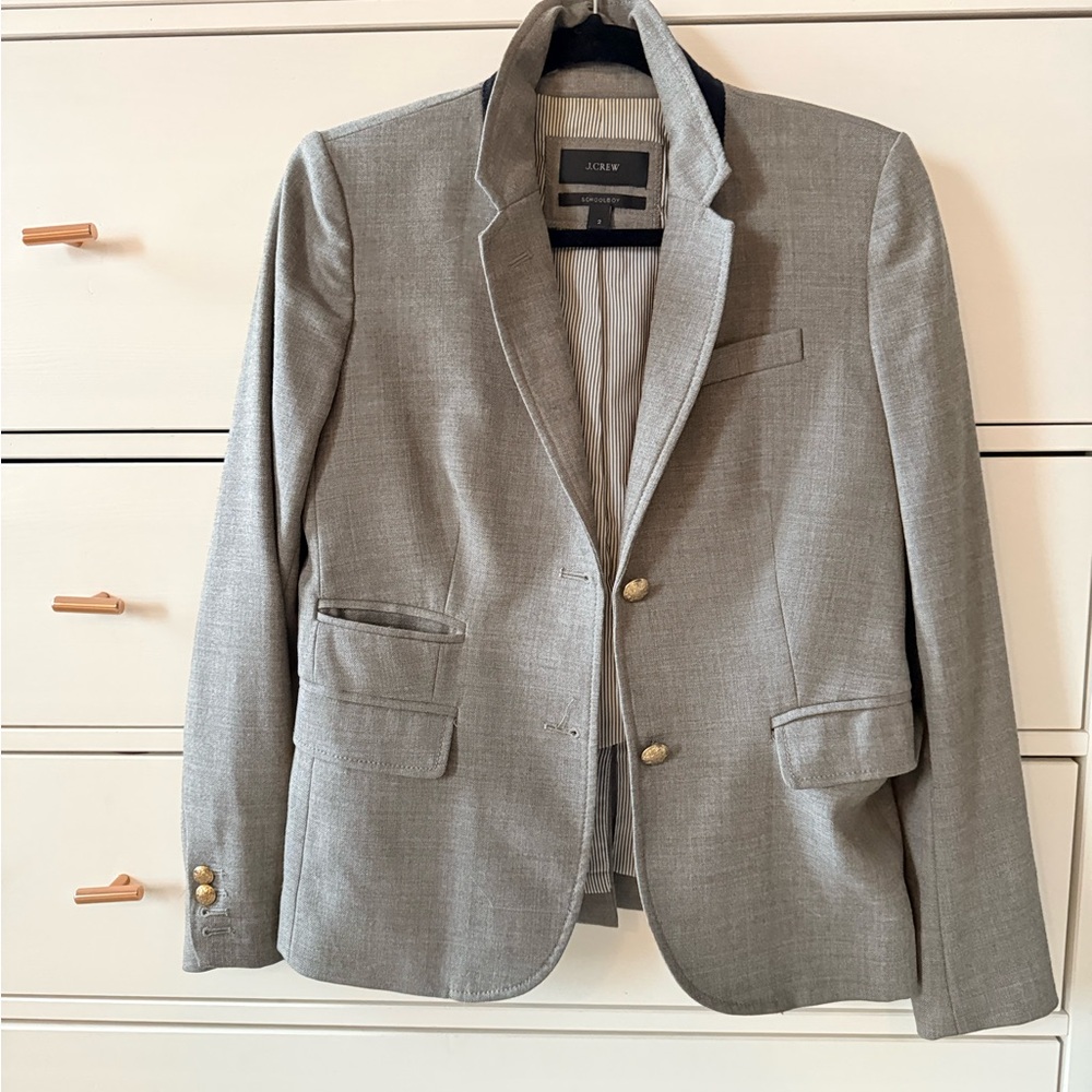 J. Crew Schoolboy Gray Wool Women’s Blazer